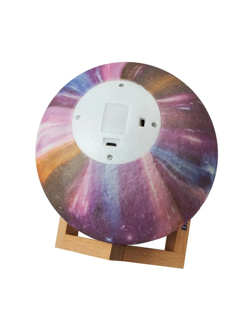 Combo X2 Lampara Velador Galaxia 3d Dakota Rgb 16 Tonalidades Blanco