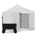 Combo Gazebo 3x3 Autoarmable Plegable Dakota Con 4 Paredes Blanco Puerta Estacas Bolso Impermeable + Carrito Plegable Multiuso Dakota 2 En 1 4 Ruedas Camping Transporte Carga