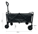 Combo Gazebo 3x3 Autoarmable Plegable Dakota Con 4 Paredes Blanco Puerta Estacas Bolso Impermeable + Carrito Plegable Multiuso Dakota 2 En 1 4 Ruedas Camping Transporte Carga