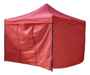 Combo Gazebo 3x3 Autoarmable Plegable Dakota Con 4 Paredes Rojo Puerta Estacas Bolso Impermeable + Carrito Plegable Multiuso Dakota 2 En 1 4 Ruedas Camping Transporte Carga