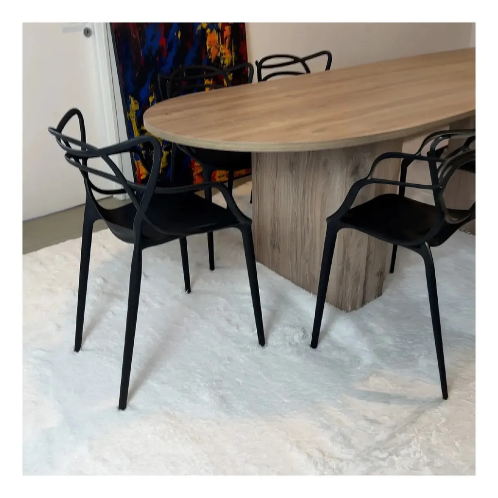 Alfombra Pelo 200x240cm Dakota Suave Antideslizante Multiuso Living Dormitorio Color Blanco 2.4 M 2 M
