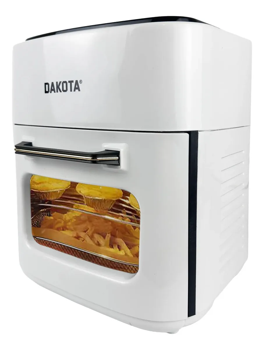 Freidora De Aire Dakota 12l Con Pantalla Táctil 2200w Cocina Rápida Saludable + Papel Manteca De Regalo Air Fryer Blanco