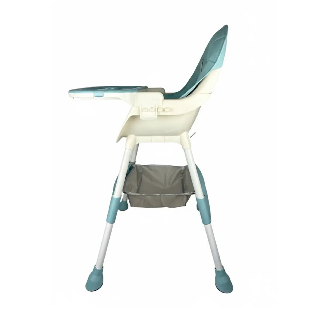 Silla De Comer Bebe 2 En 1 Portátil Alta Mesa Ajustable Celeste Dakota Fm01
