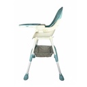 Silla De Comer Bebe 2 En 1 Portátil Alta Mesa Ajustable Celeste Dakota Fm01