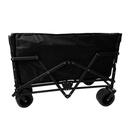 Escalera Articulada Dakota 4x4 Aluminio 16 Peldaños 150kg Con Carrito Transportador Resistente Multiuso Camping Dakota Negro
