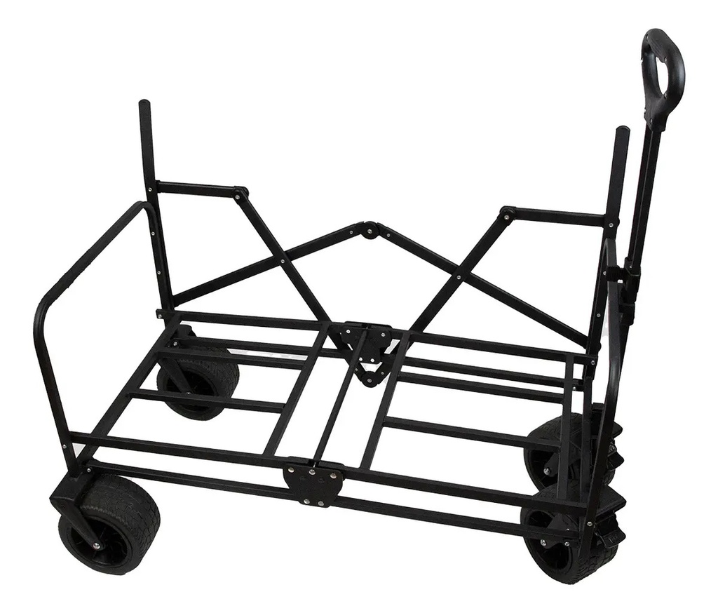 Carrito Plegable Dakota 2 En 1 Negro 4 Ruedas Multiuso