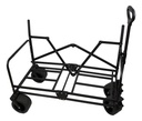 Carrito Plegable Dakota 2 En 1 Negro 4 Ruedas Multiuso