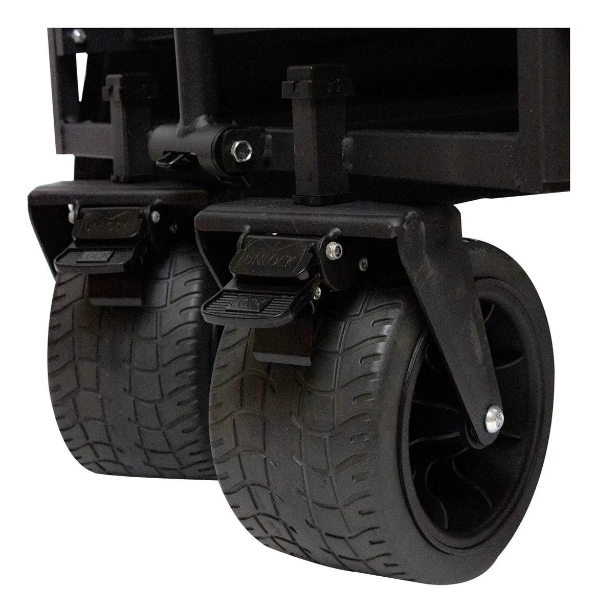 Carrito Plegable Dakota 2 En 1 Negro 4 Ruedas Multiuso