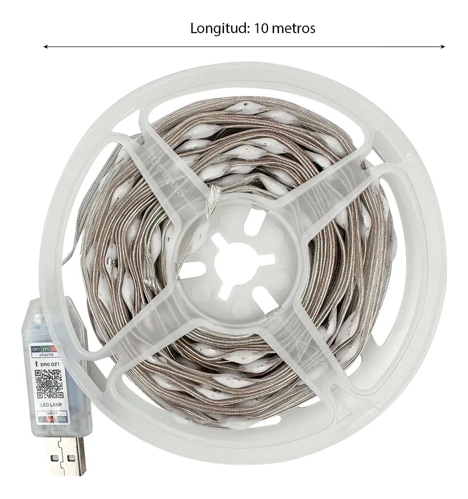 Tira Led Usb Dakota 10m Rgb Con Control Remoto