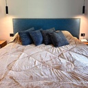 Frazada Acolchado King 200x230cm Dakota Algodón Poliéster Suave Y Cálido Color Beige