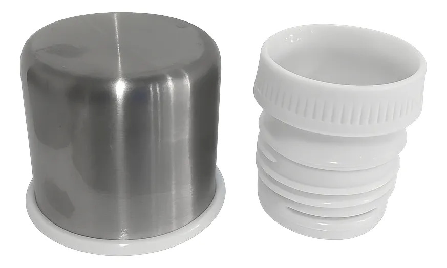 Termo Acero Inoxidable 1 Litro Pico Cebador Blanco Satinado Dakota