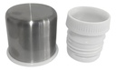 Termo Acero Inoxidable 1 Litro Pico Cebador Blanco Satinado Dakota