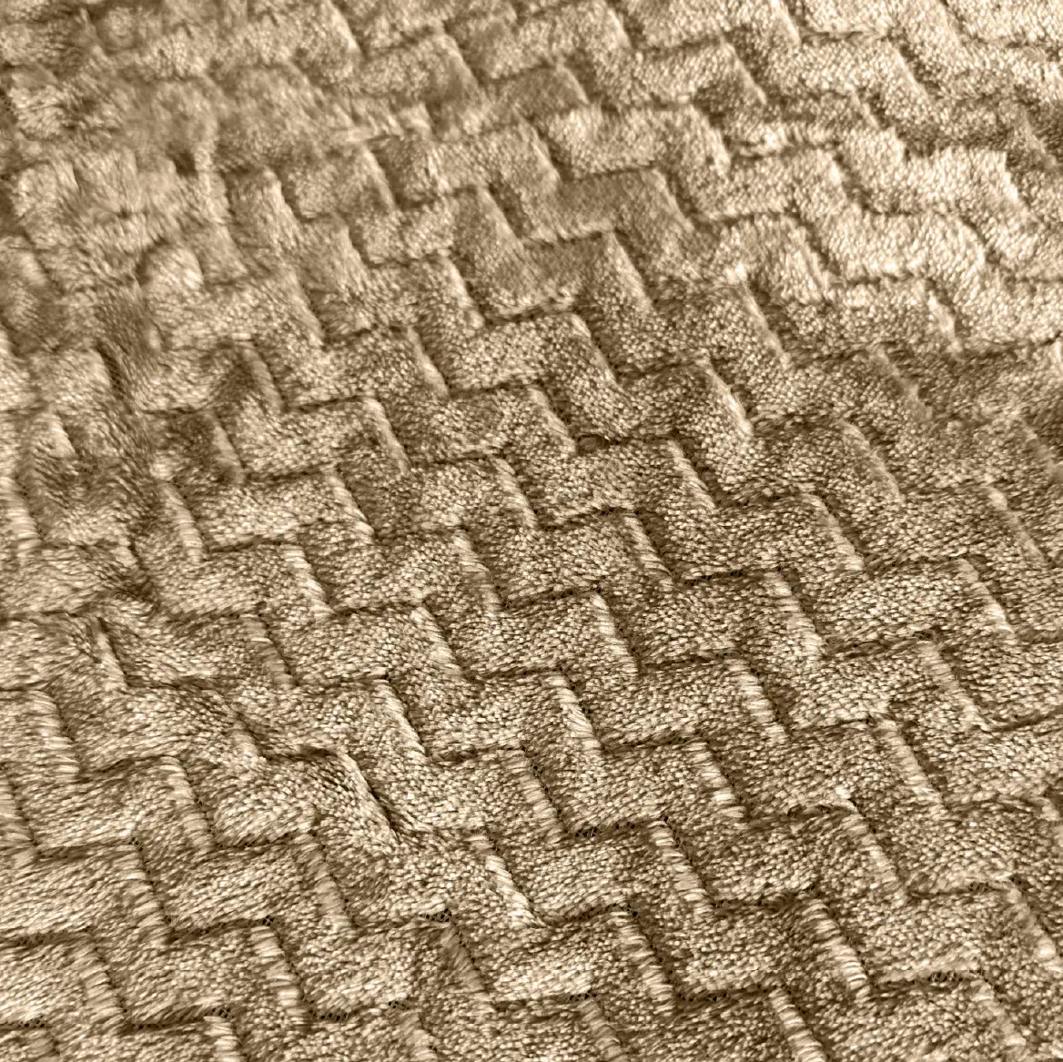 Frazada Acolchado King 200x230cm Dakota Algodón Poliéster Suave Y Cálido Color Beige