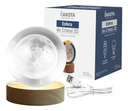 Esfera De Cristal 3d Dakota Luna Lampara Led Usb Luz Noche Marrón