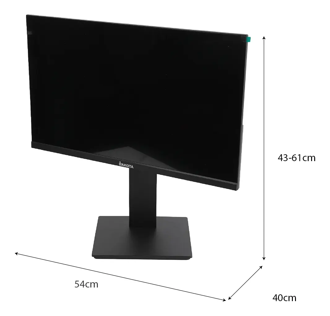 Monitor 24 Plano Giratorio Dakota Resolución Full Hd 1920x1080 Negro