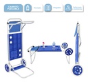 Carrito Plegable Aluminio Playa Mesa Reforzado Portatil Azul
