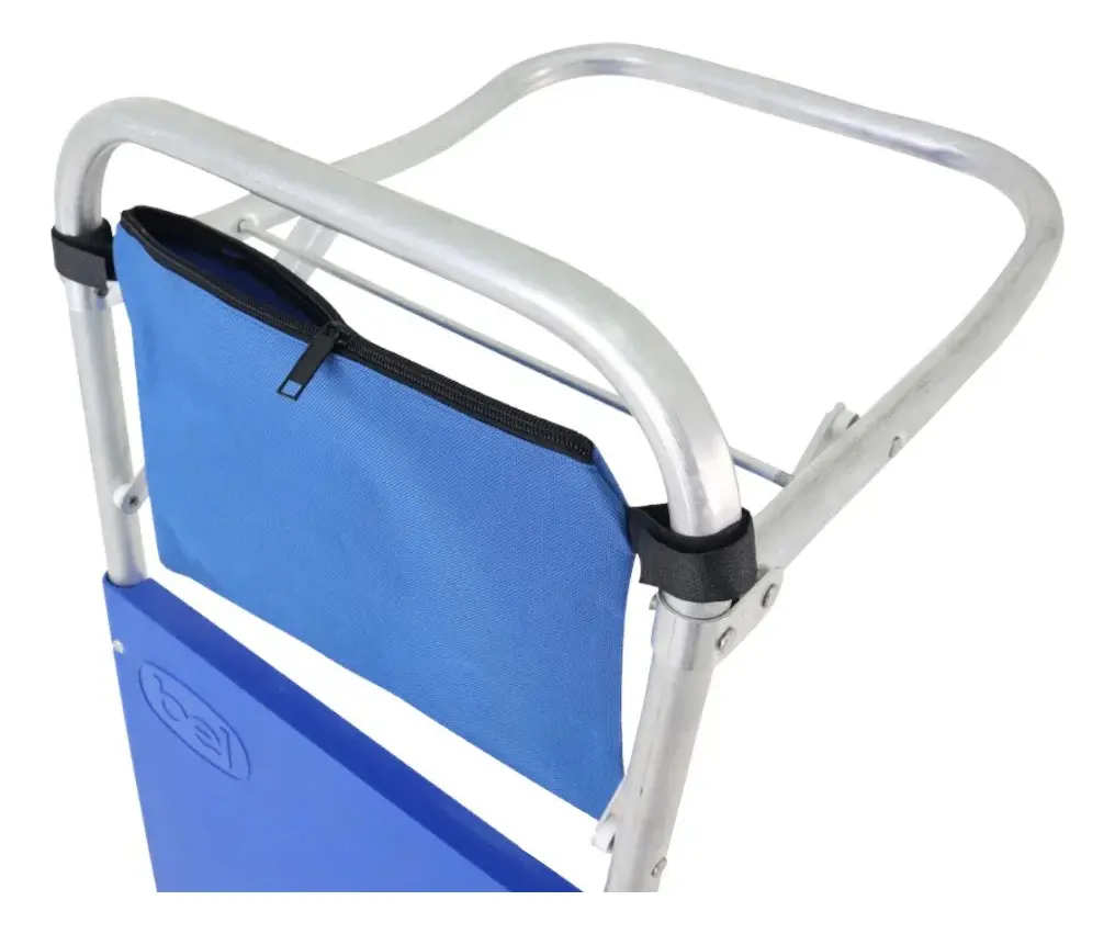 Carrito Plegable Aluminio Playa Mesa Reforzado Portatil Azul