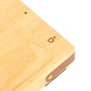 Mesa Bandeja Apoya Brazo De Sofá De Bambú Con Patas Desmontables Mesa Auxiliar Multifunción Para Bebidas Snacks Controles Y Celular Marrón Claro