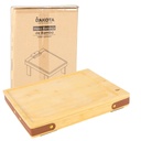 Mesa Bandeja Apoya Brazo De Sofá De Bambú Con Patas Desmontables Mesa Auxiliar Multifunción Para Bebidas Snacks Controles Y Celular Marrón Claro