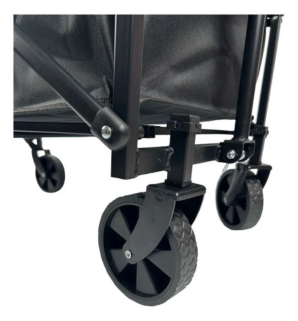 Carrito De Compras Plegable Dakota Car95 4 Ruedas Gris