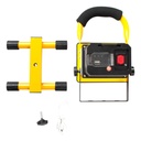 Reflector Led 30w Dakota Portátil Usb Con 3 Modos Luz Alta Medio Bajo Negro/amarillo Blanca