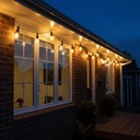 Guirnalda Luces Led Solar Exterior 5m 10 Focos Vintage Luz Cálida Cálido