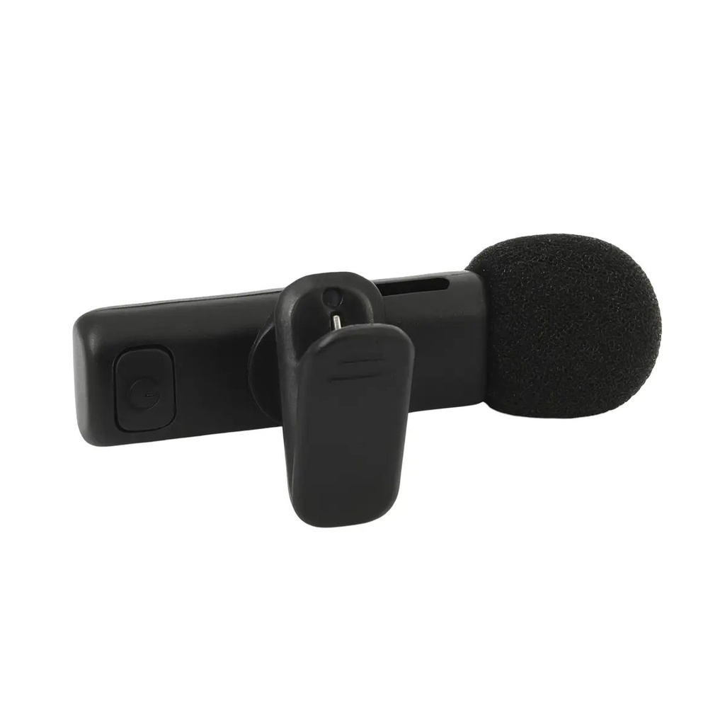 Set X2 Micrófono Corbatero Inalámbrico Usb-c Para Android Y iPhone Plug & Play, Sonido Claro, Alcance De 20m Negro