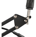 Kit Micrófono Omnidireccional Dakota Soporte Brazo Antipop Negro