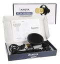 Kit Micrófono Omnidireccional Dakota Soporte Brazo Antipop Negro