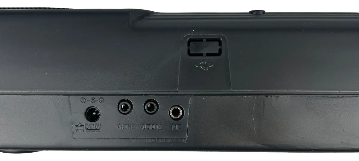 Órgano Teclado Dakota 61 Teclas Usb Micrófono Atril 200 Ritmos Negro