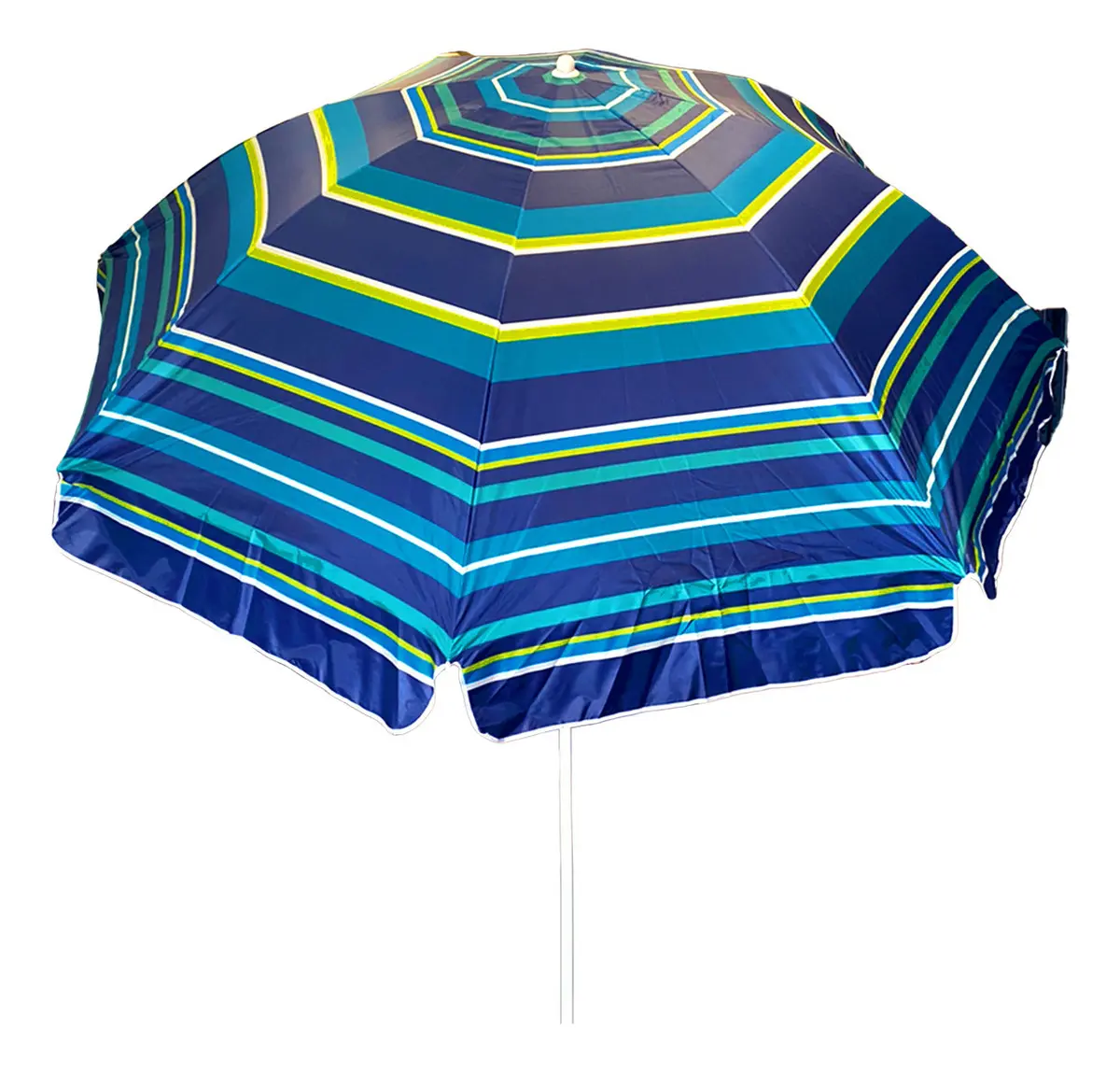 Parasol Sombrilla Articulada 260cm Dakota Playa Camping Color Azul Rayado Rayas