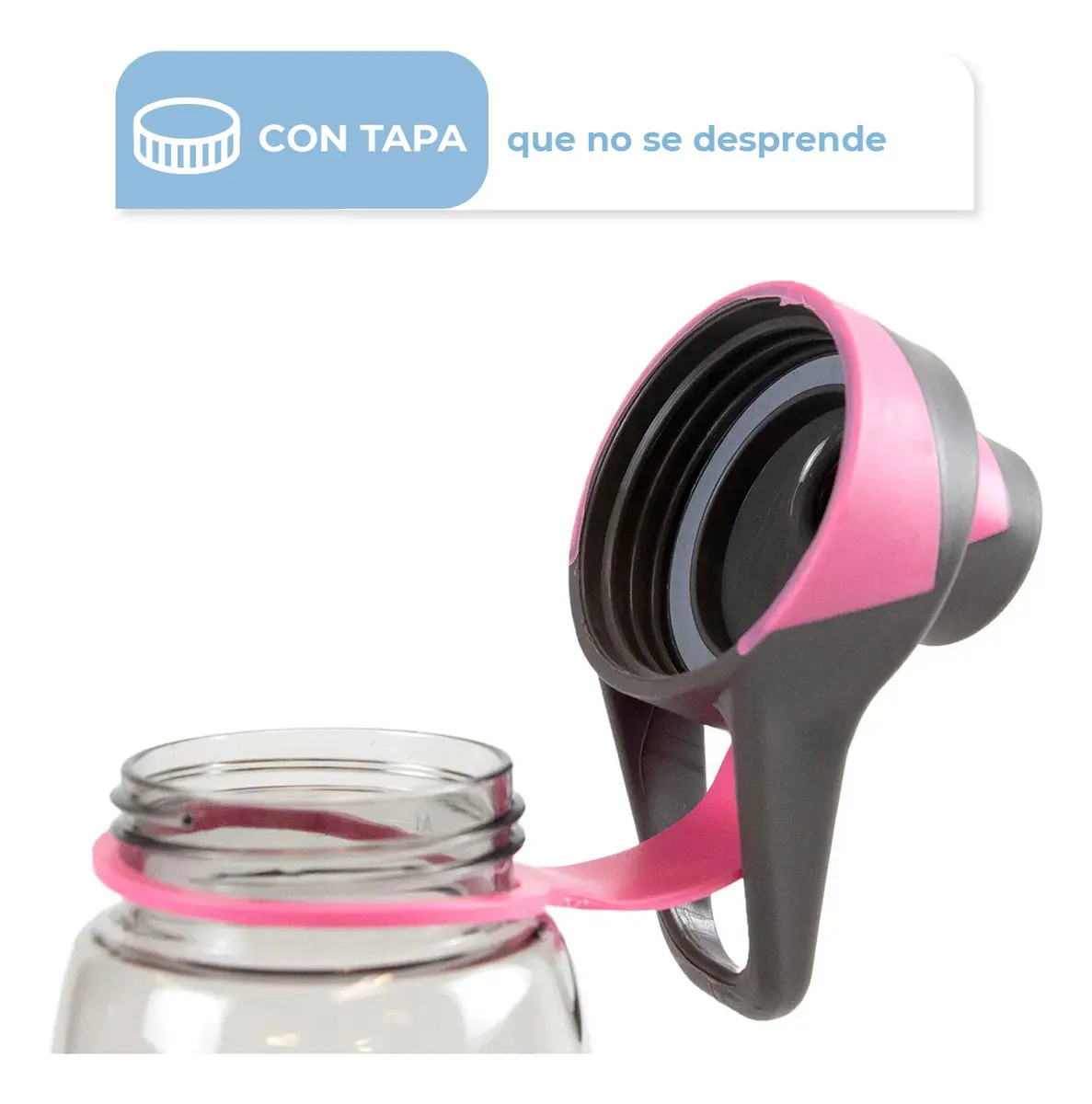 Combo Tabla Barrenador Bodyboard Niño 58 Cm Playa + Botella Deportiva Plástico 750ml Rosa