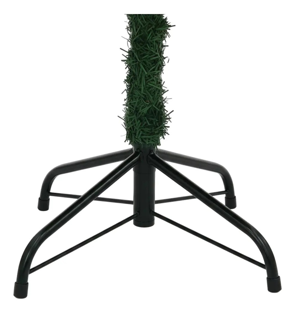 Árbol De Navidad Nevado 1,20 Mts Pino Artificial Con Base Metálica Verde