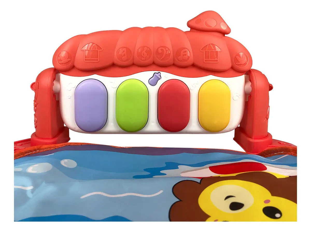 Gimnasio Piano Manta Bebe Multifuncional Desmontable Con Luz Y Sonido