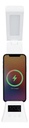 Velador Led Base Carga Celular Inalámbrica Dakota Bc060b Reloj Despertador Digital Dimerizable Con 3 Temperaturas Frío Cálido Y Neutro Color Blanco