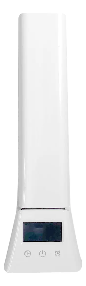 Velador Led Base Carga Celular Inalámbrica Dakota Bc060b Reloj Despertador Digital Dimerizable Con 3 Temperaturas Frío Cálido Y Neutro Color Blanco