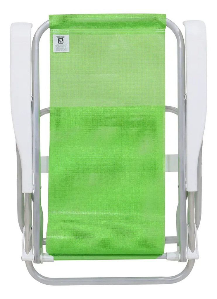 Silla Reposera Reclinable 4 Pos. Bell Playa Camping Color Verde Verde Lima