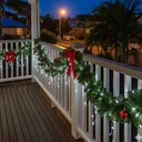 Guirnalda Decorativa 120 Luces Led 6m Inalámbrica Carga Solar Exterior E Interior Blanco Frio