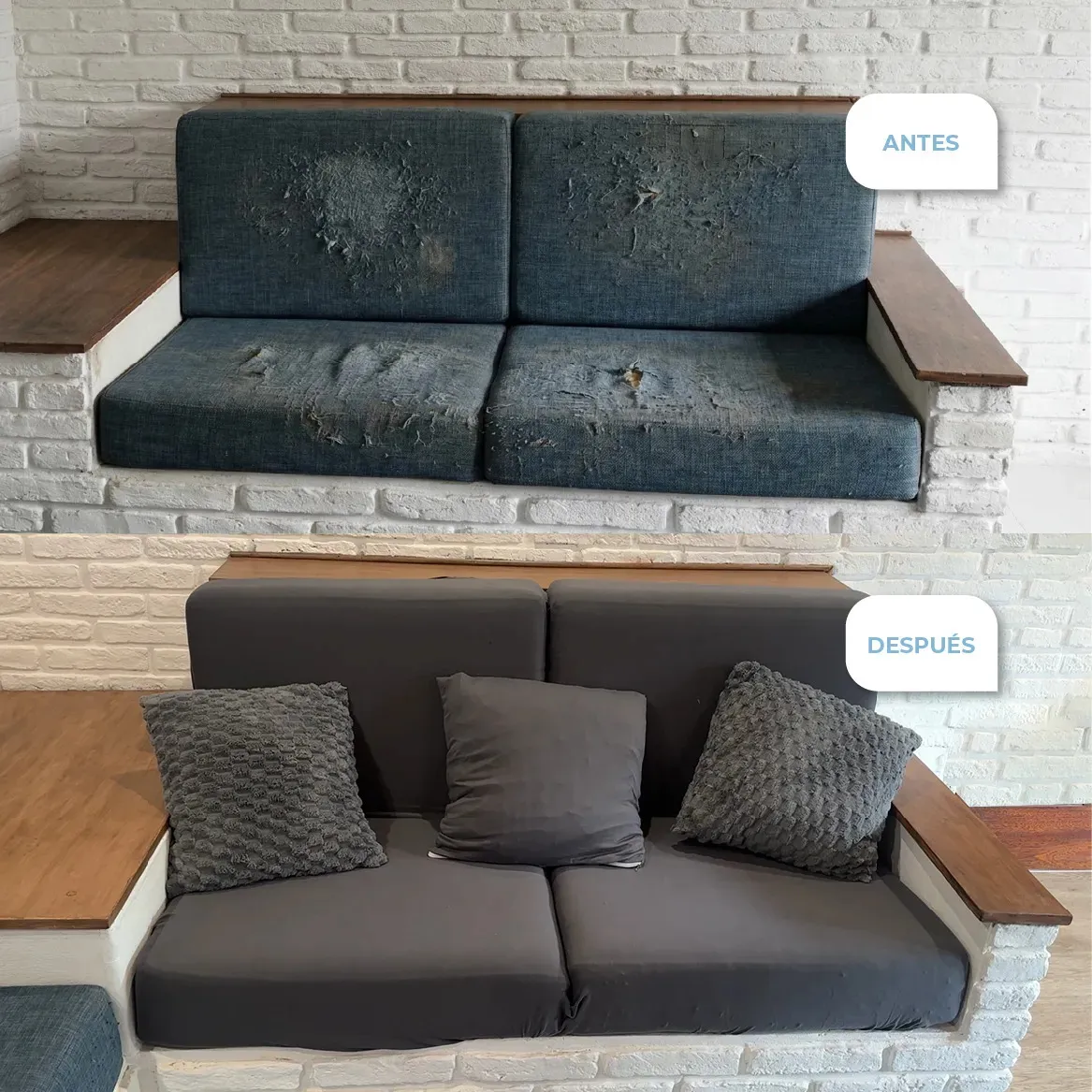 Funda Sillon Elastizada 2 Cuerpos Dakota Gris Oscuro Ajustable Antideslizante Lavable Stretch 140-180cm Protector Sofa 2 Plazas Premium Lisa