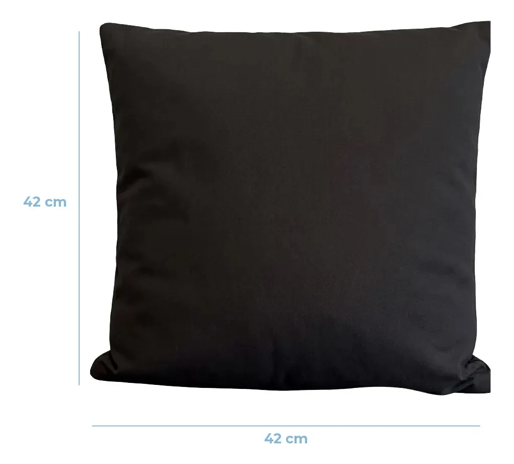 Funda Sillón Elastizada 2 Cuerpos Dakota Negra 140-180cm Ajustable Negro Lisa