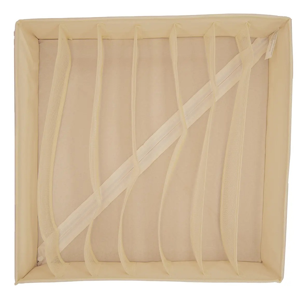 Organizador Cajón Ropa Interior Dakota Oc160 Plegable 7 Divisiones Beige
