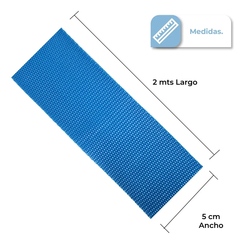 Correa De Seguridad Para Valijas Dakora Con Combinación Numérica Ajustable De 2 Metros En Color Celeste