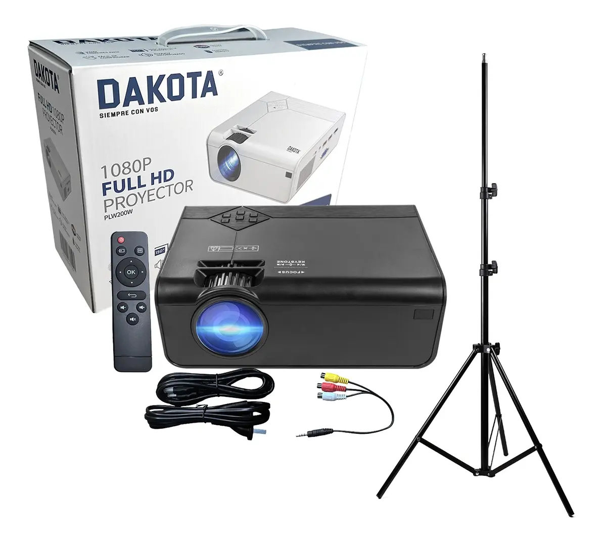 Proyector Led Dakota 8500lm Wifi 1080p + Tripode Regalo Blanco