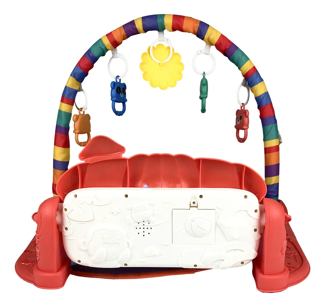 Combo Silla De Comer Bebé 2en1 Ajustable Dakota + Gimnasio Piano Con Luz Y Sonido