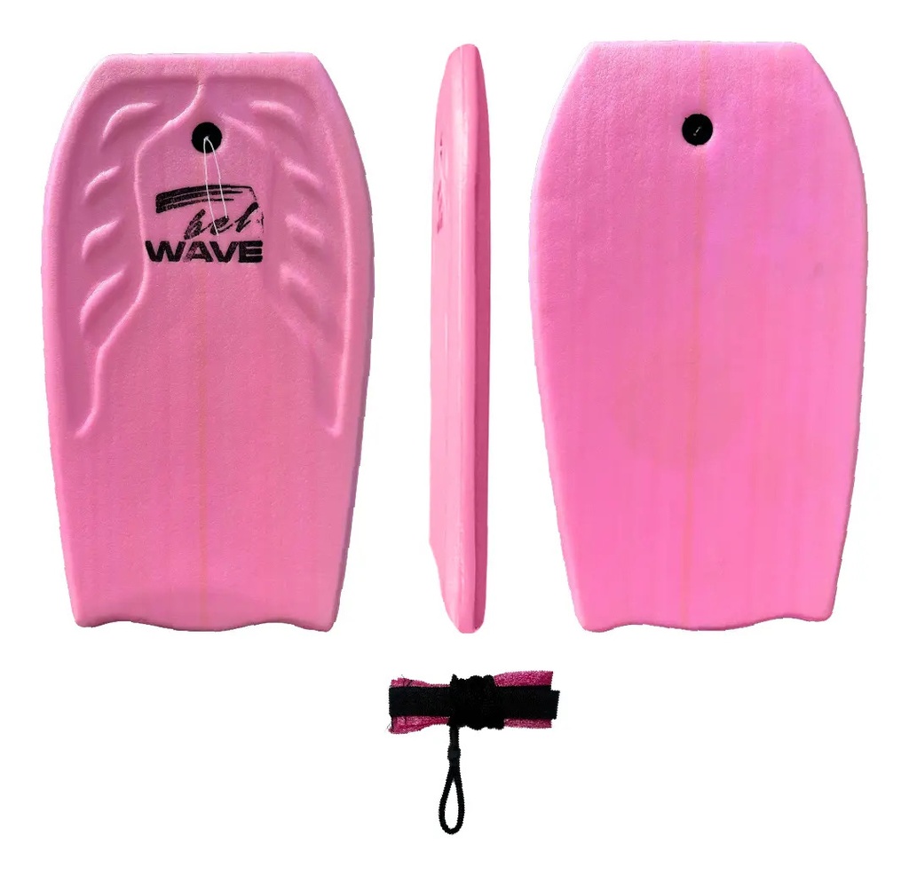 Combo X2tabla Barrenador Niños Bodyboard 58cm Playa Surf Bel 30000 Color Rosa + Pita De Regalo Rosax2