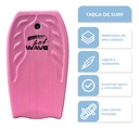 Combo X2tabla Barrenador Niños Bodyboard 58cm Playa Surf Bel 30000 Color Rosa + Pita De Regalo Rosax2