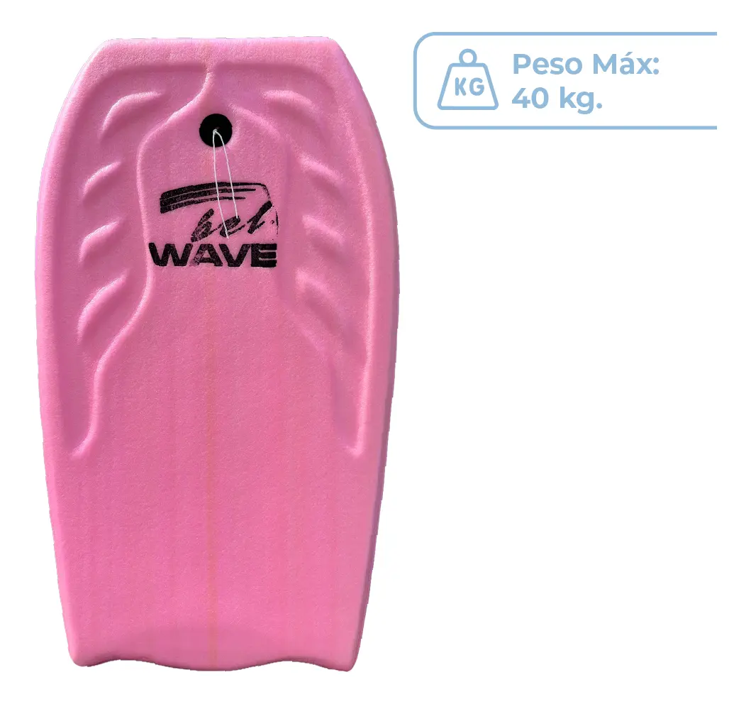 Combo X2tabla Barrenador Niños Bodyboard 58cm Playa Surf Bel 30000 Color Rosa + Pita De Regalo Rosax2