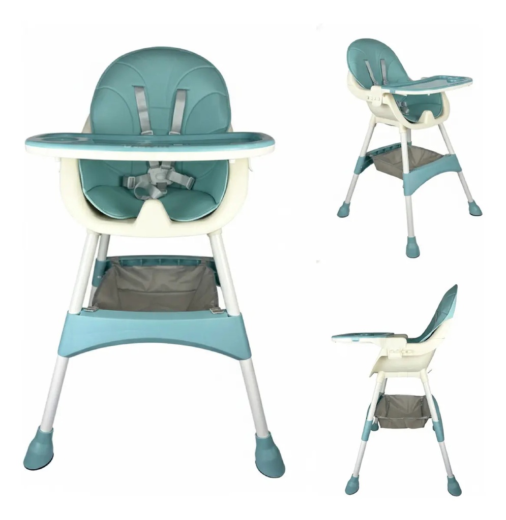Combo Silla De Comer Bebé 2en1 Ajustable Dakota + Gimnasio Piano Con Luz Y Sonido