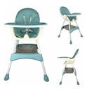 Combo Silla De Comer Bebé 2en1 Ajustable Dakota + Gimnasio Piano Con Luz Y Sonido