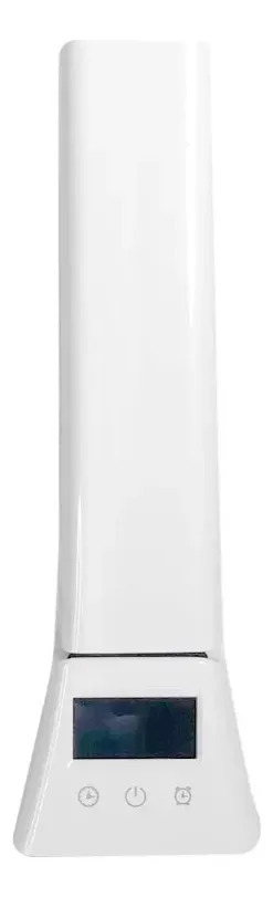Combo X2 Velador Led Dakota Bc060b Con Carga Inalámbrica, Reloj Despertador Digital Y Luz En 3 Tonos Blanco